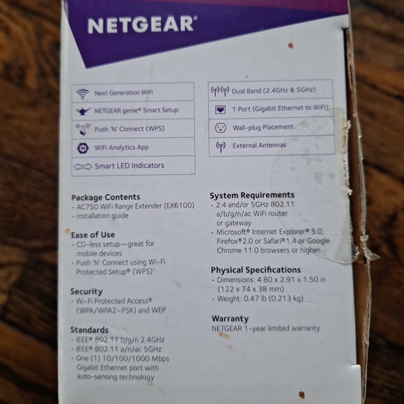 Netgear WiFi Range Extender #EX6100 - Picture 3 of 11